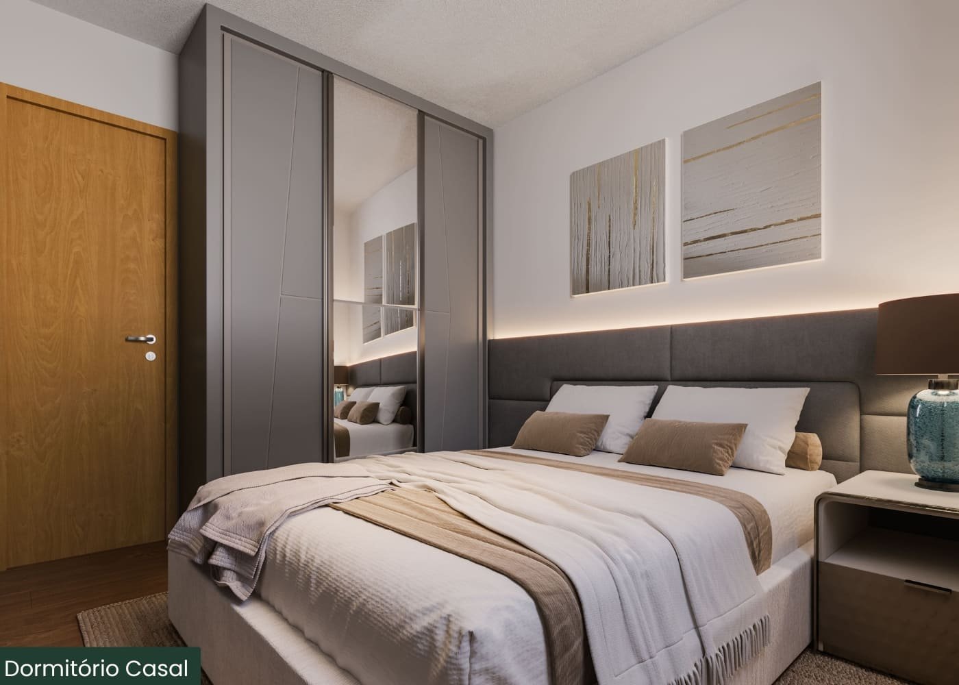 Dormitório Casal - Residencial Scarpone - Guilherme Corretor MRV