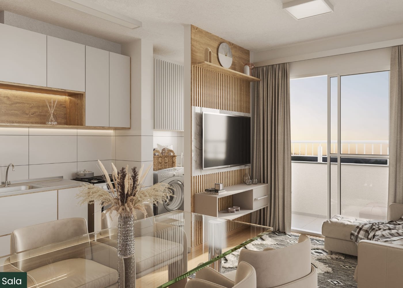 Sala de estar - Residencial Scarpone - Guilherme Corretor MRV